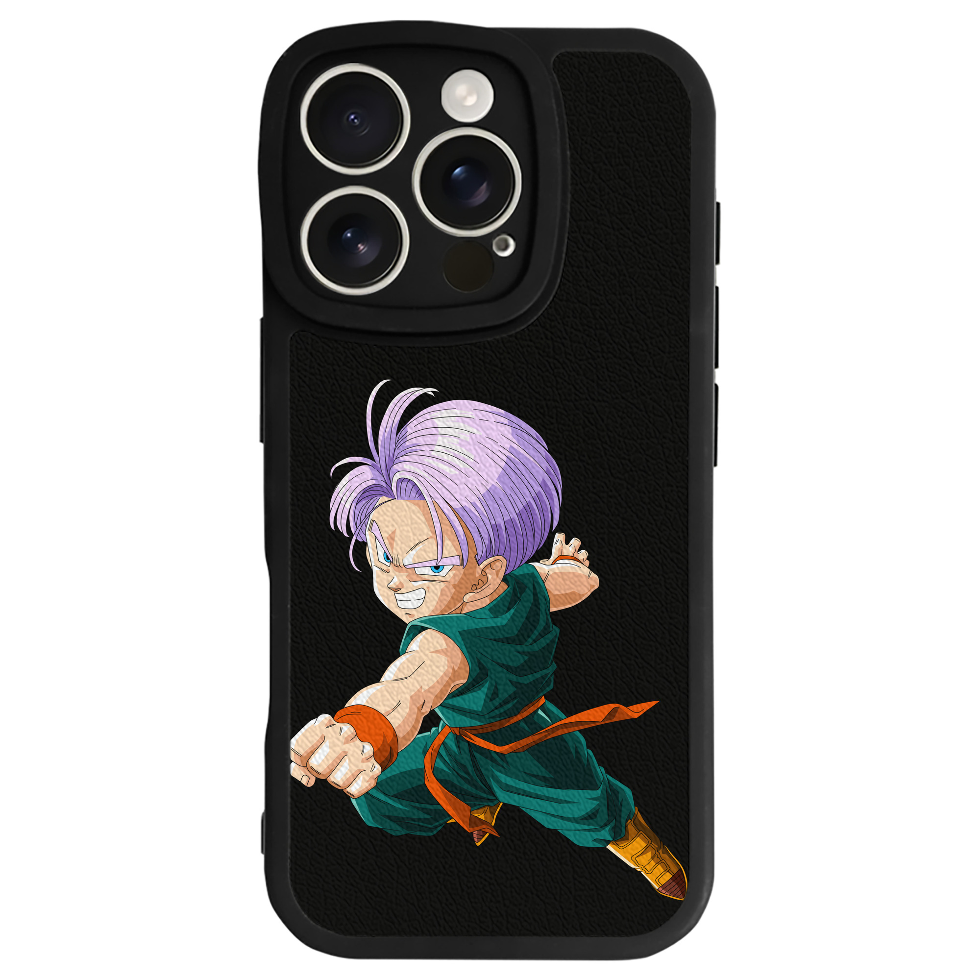 （画像用） ドラゴンボール トランクス（Torankusu）DRAGON BALL Trunks 【iPhone 16シリーズ対応】シリコンスマホケース（レザー調） 材質：シリコン